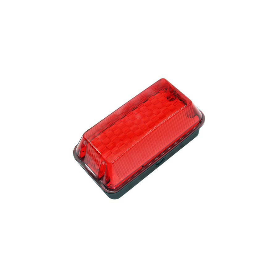 Pre-wired red LED bulkhead, 10W, 110 to 230V, with bracket and connection box