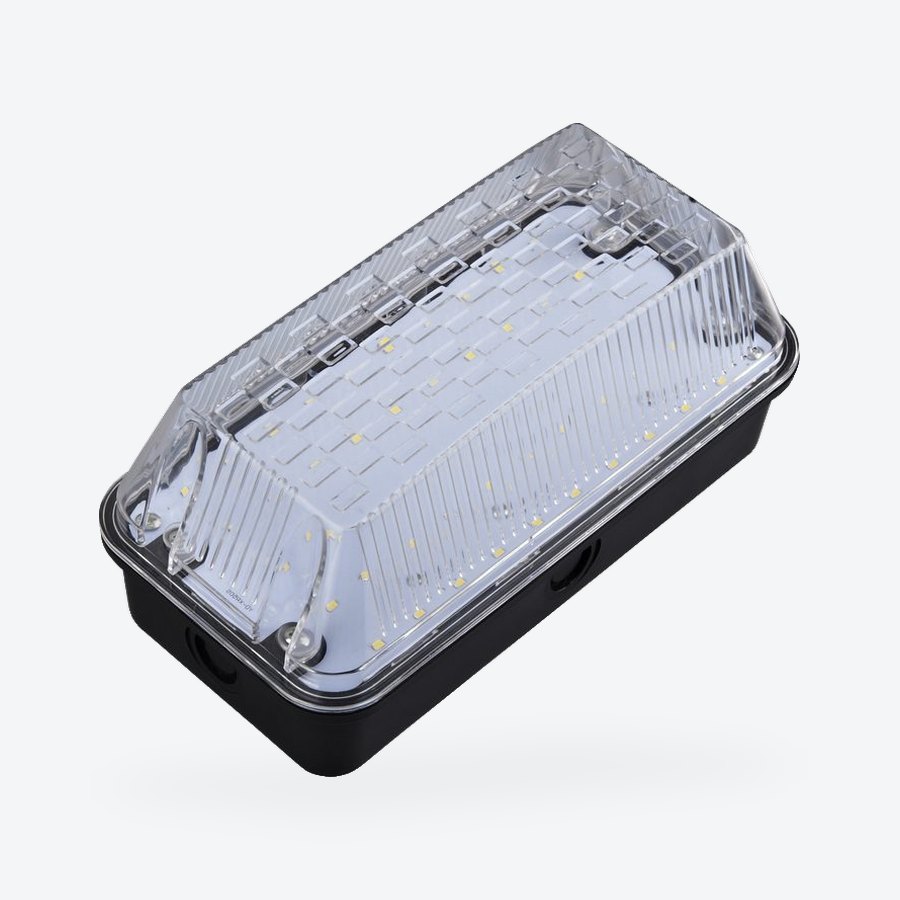 Switchable red/clear LED bulkhead, 10W, 110 to 240V