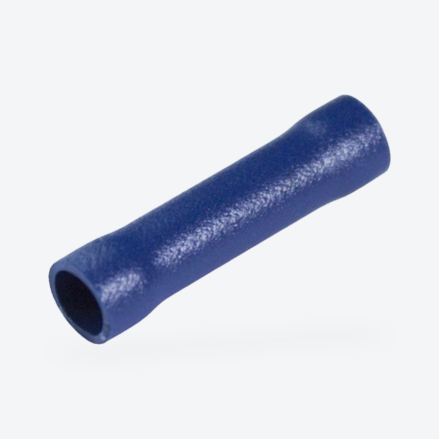 Pre-insulated butt connector, blue, 1.5-2.5mm²