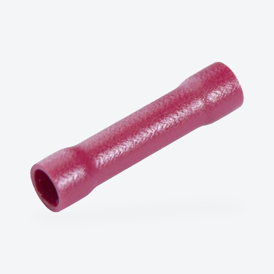 Pre-insulated butt connector, red, 0.5-1.5mm²