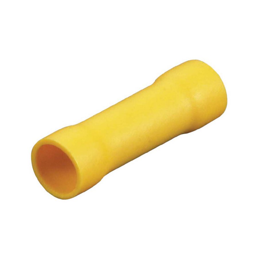 Pre-insulated butt connector, yellow, 4.0-6.0mm²