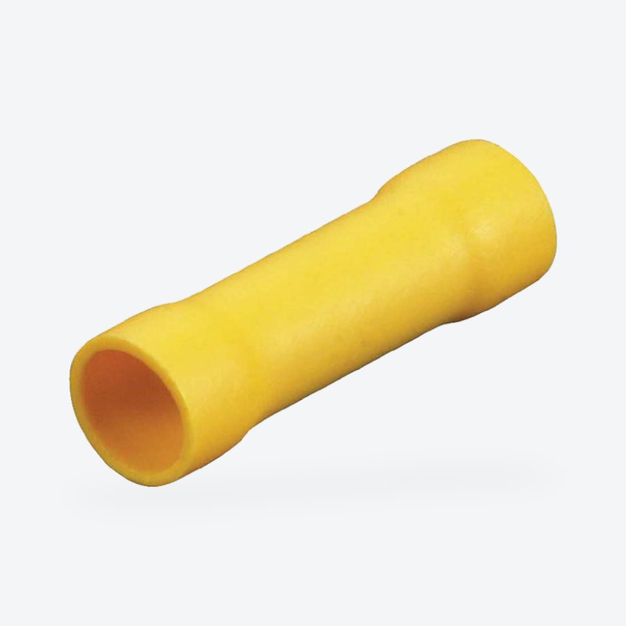 Pre-insulated butt connector, yellow, 4.0-6.0mm²