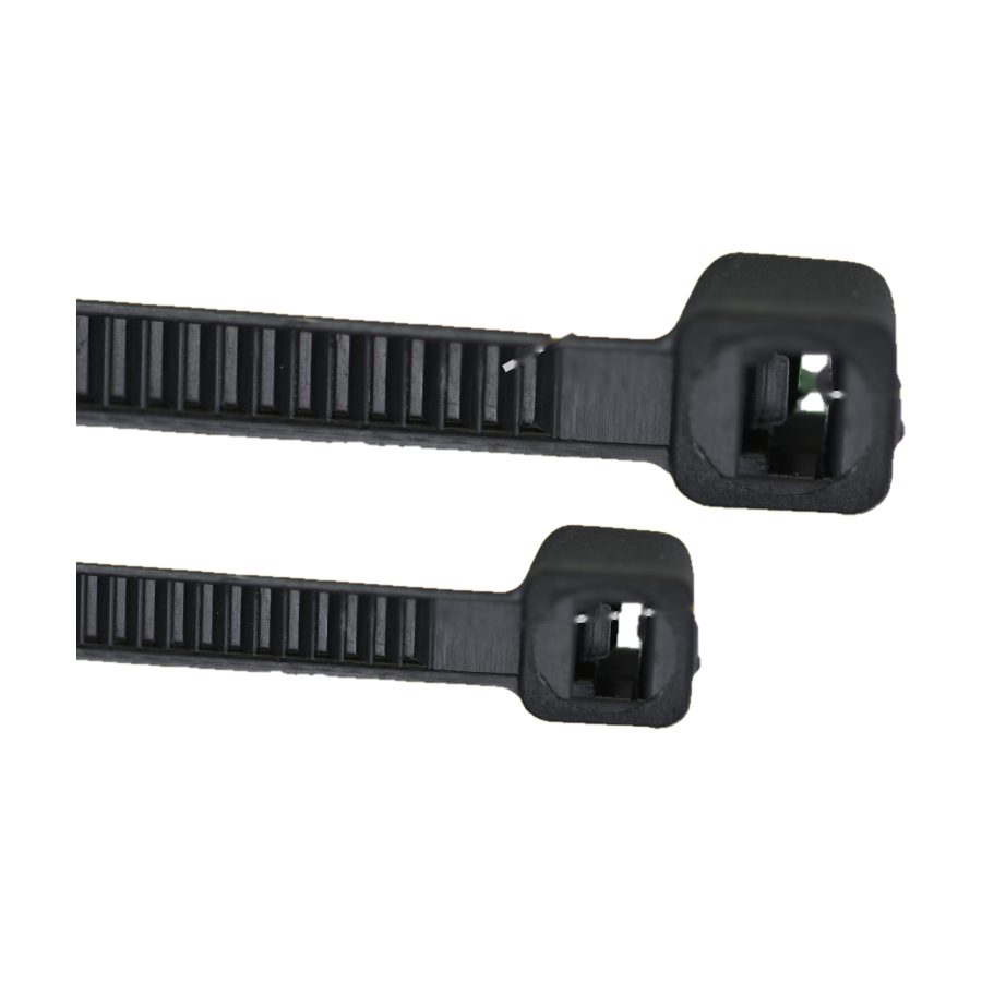 Base Electrics nylon cable ties, black, 2.5 x 100mm