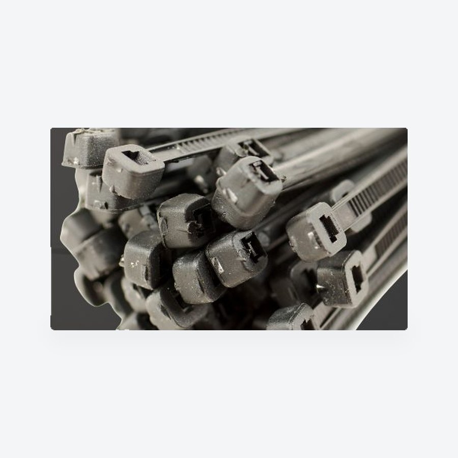 Base Electrics nylon cable ties, natural, 2.5 x 100mm