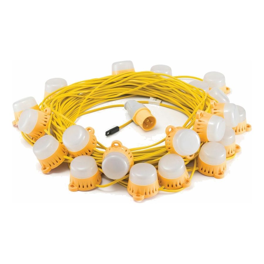 Emergency festoon, 50m, IP54, with emergency powerpack