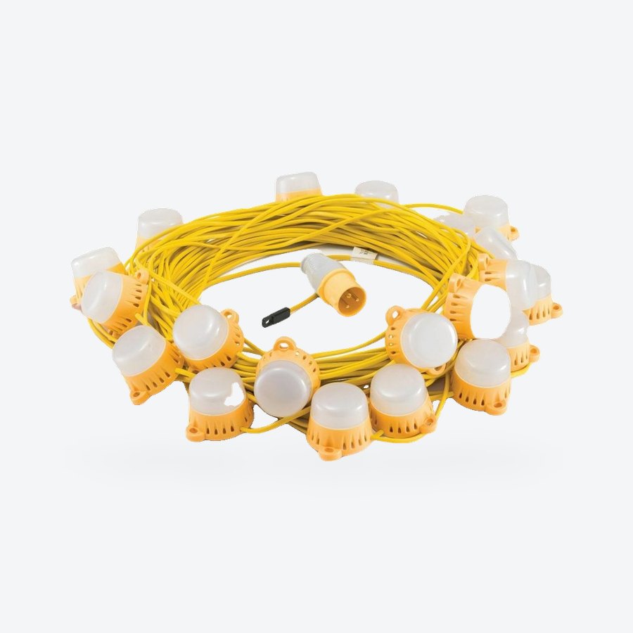 Emergency festoon, 50m, IP54, with emergency powerpack