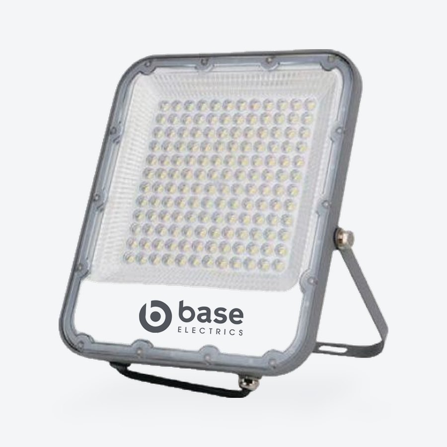 400W LED floodlight, 5500K, grey body, 1m lead