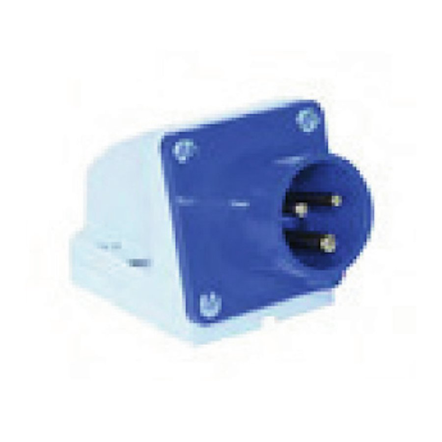 230V 16A 3-pin appliance inlet, IP44