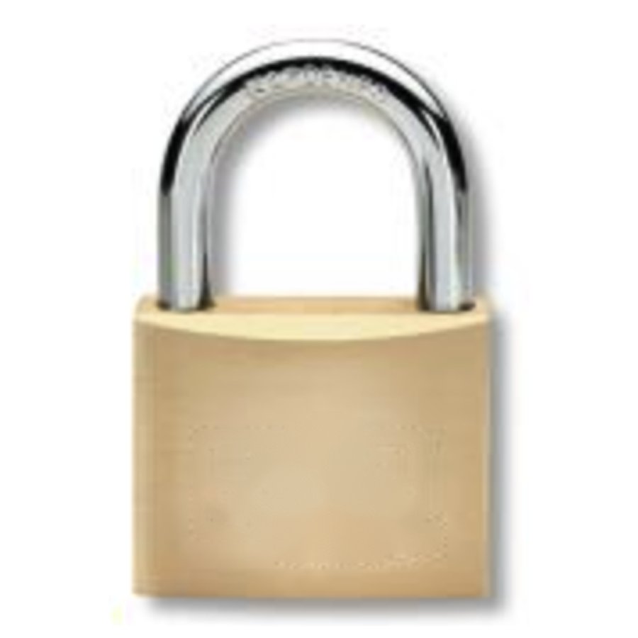 Keyed-alike solid brass padlock, 25mm