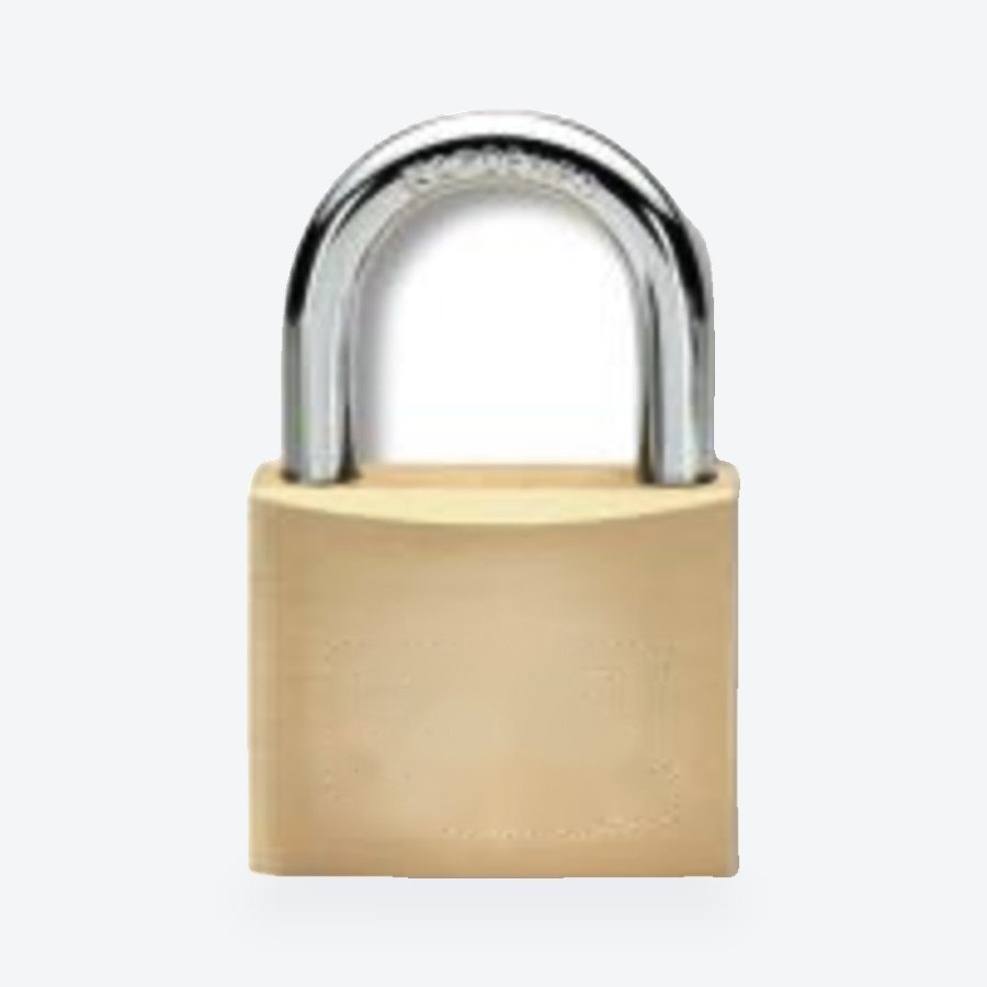 Keyed-alike solid brass padlock, 25mm