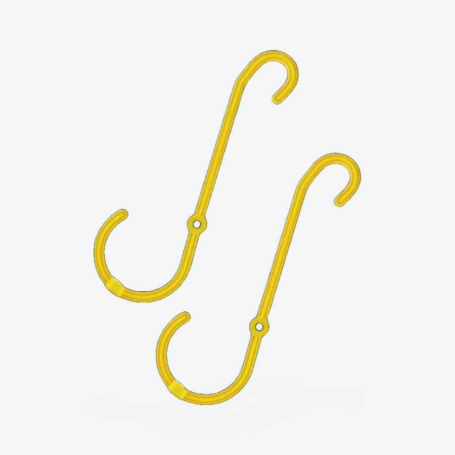 Skyhook cable hanger, yellow