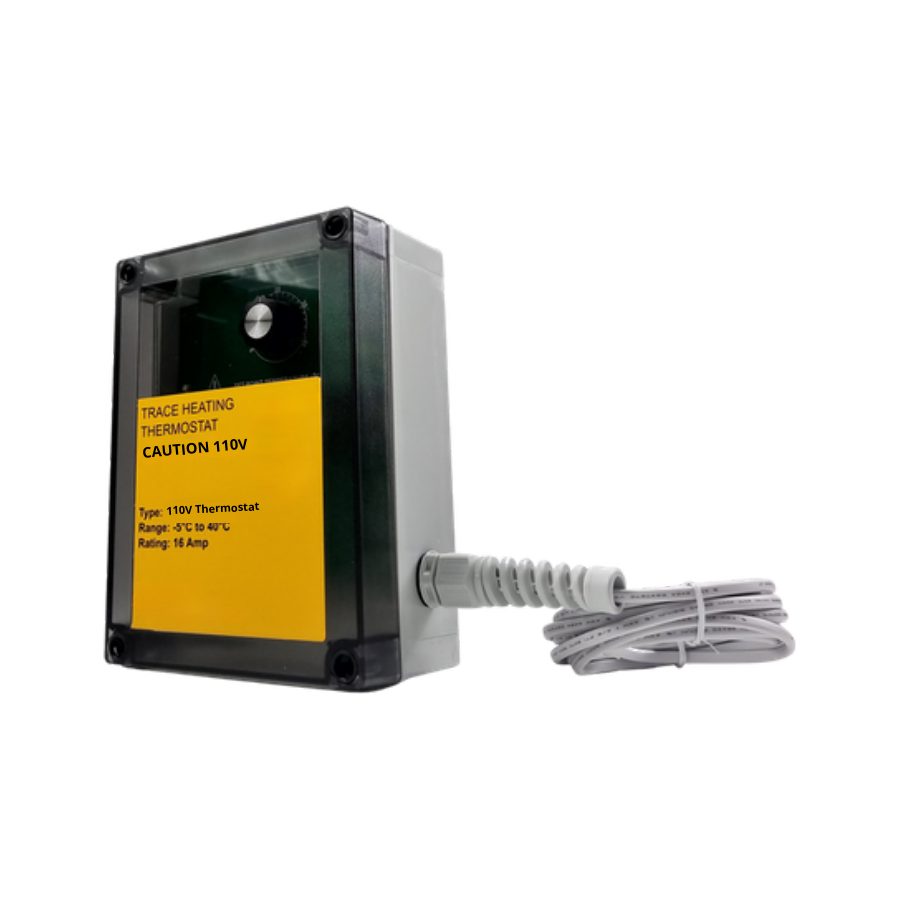 Trace heating thermostat, 110V, 16A