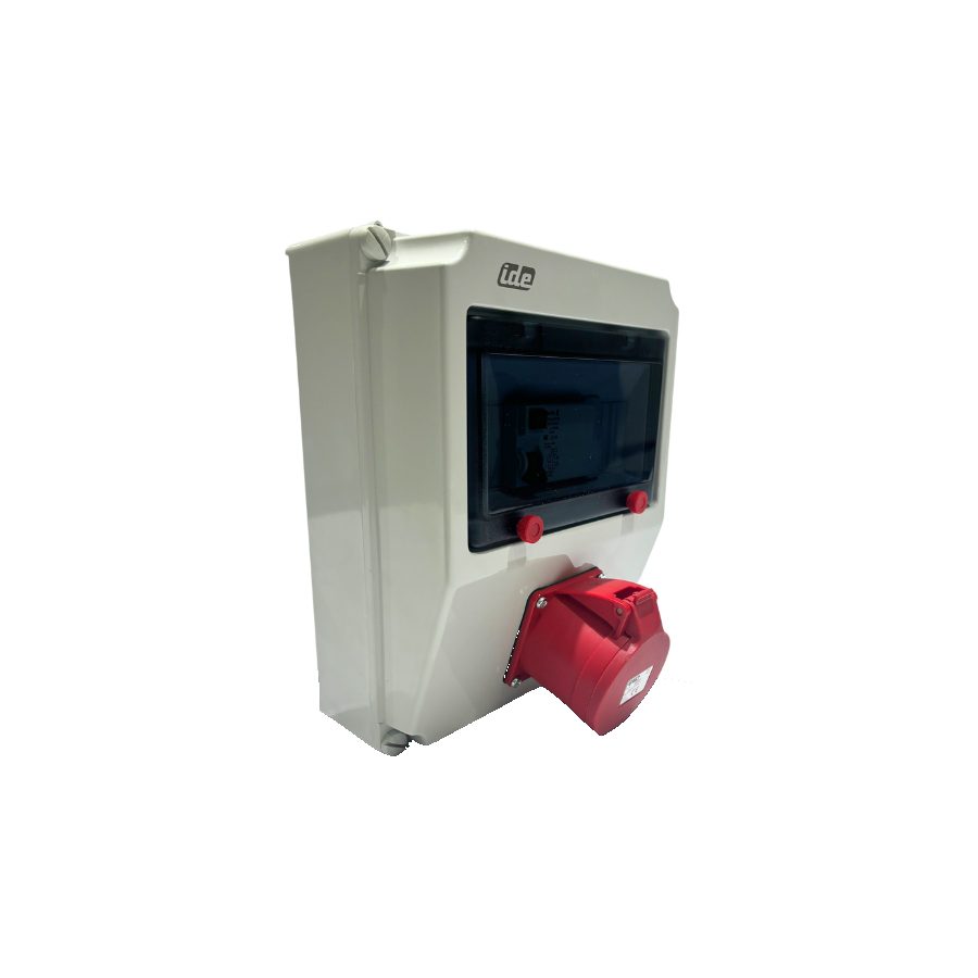 RCD welding socket, 16A, 5-pin, 415V, IP44